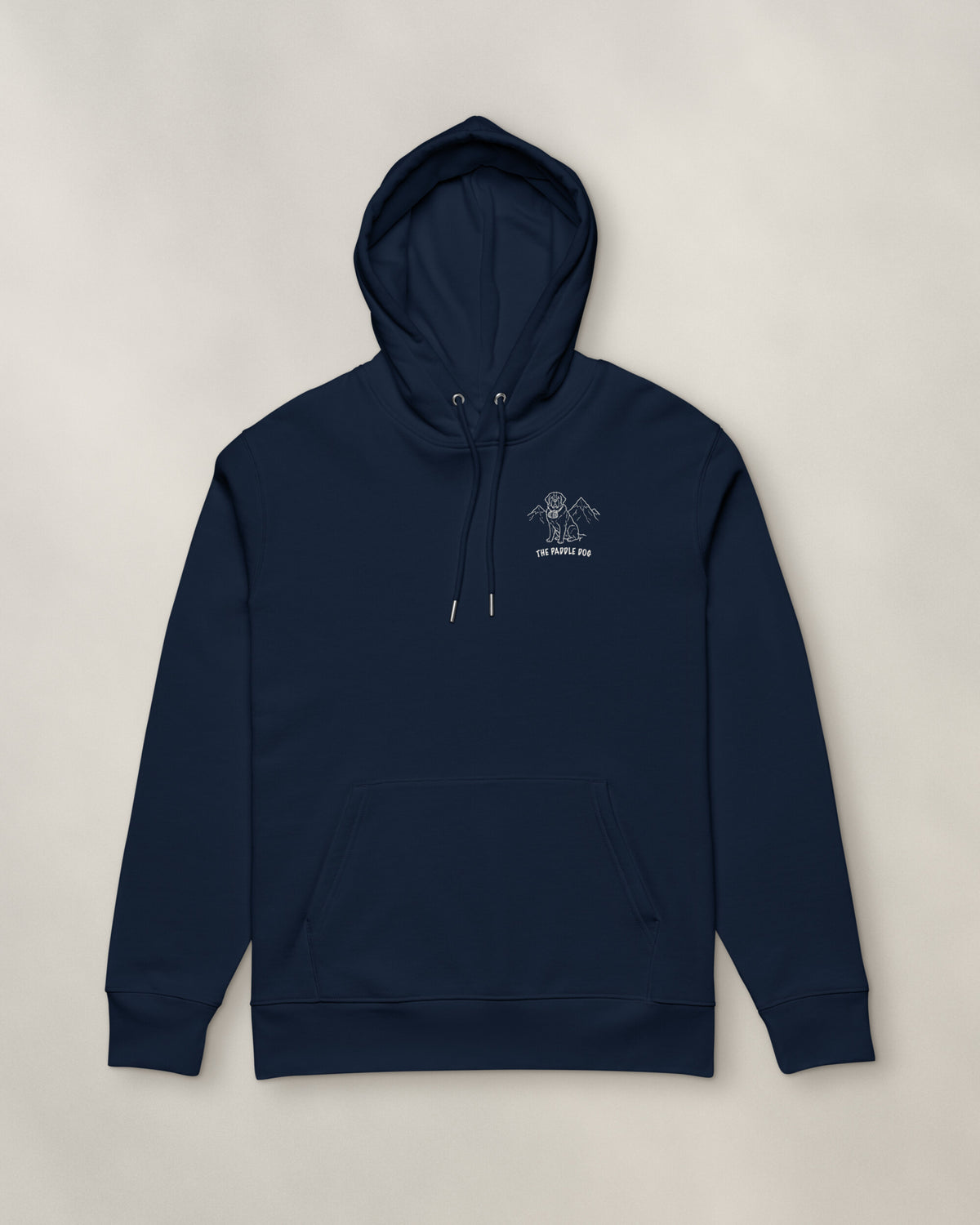 St Moritz Chapter Hoodie - Navy, front: the St Moritz crest on the left chest, 9 cm