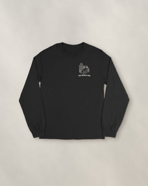 Amsterdam Chapter Long Sleeve - Black, front: the Amsterdam crest on the left chest, 9 cm