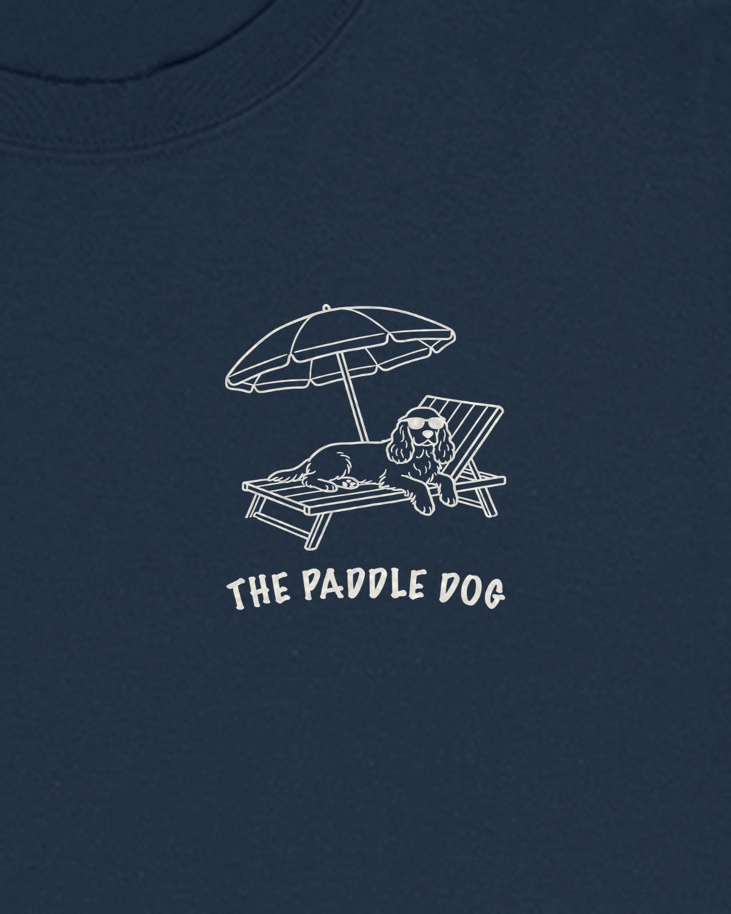 Marbella Chapter Long Sleeve - Navy, close-up of the Marbella crest on the chest