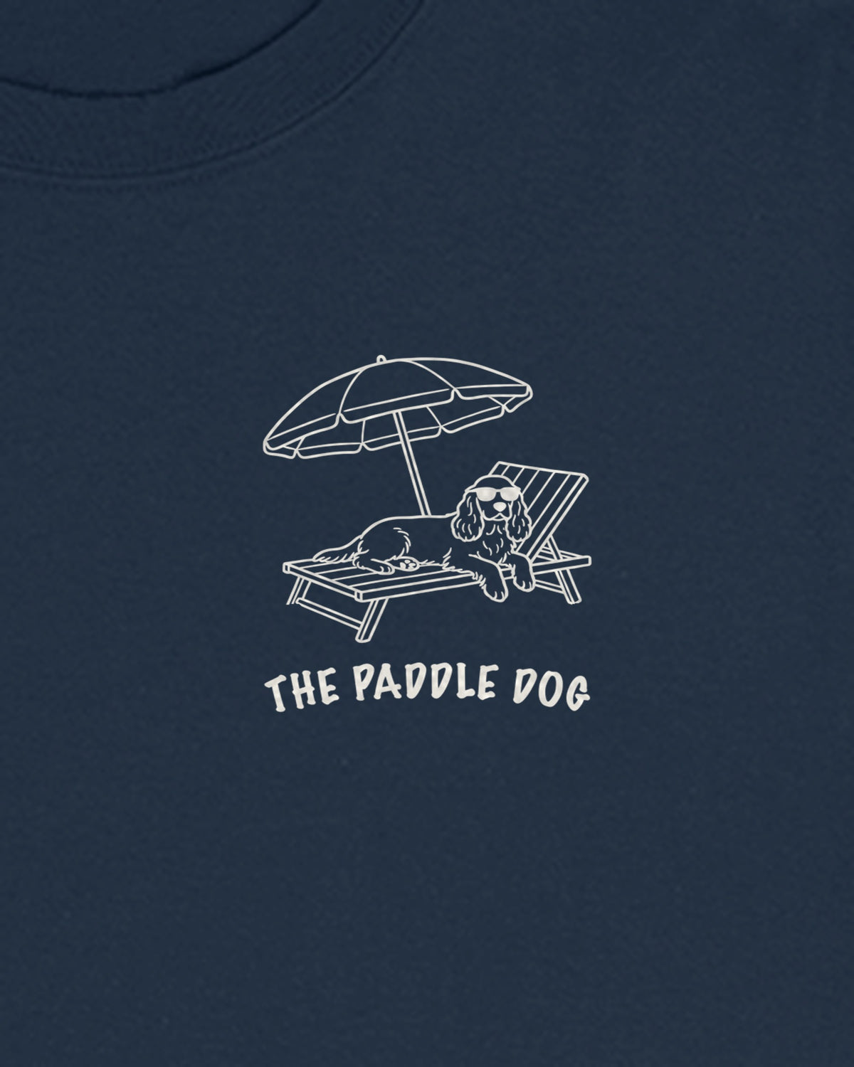 Marbella Chapter Long Sleeve - Navy, close-up of the Marbella crest on the chest
