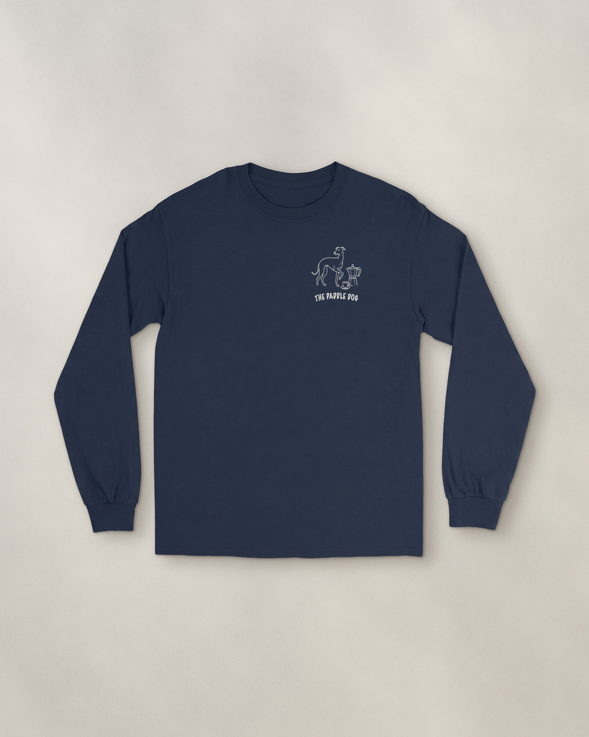 Milano Chapter Long Sleeve - Navy, front: the Milano crest on the left chest, 9 cm