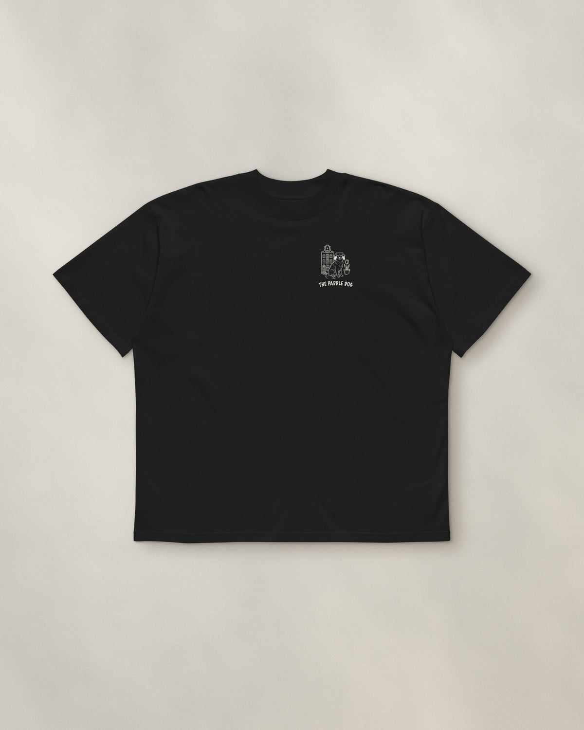 Amsterdam Chapter Tee - Black, front: the Amsterdam crest on the left chest, 9 cm
