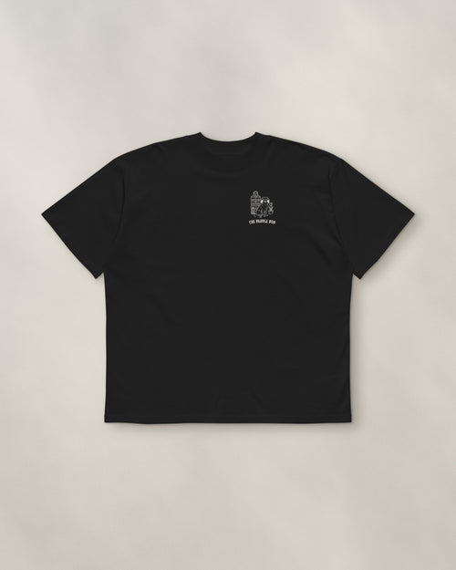 Amsterdam Chapter Tee - Black, front: the Amsterdam crest on the left chest, 9 cm