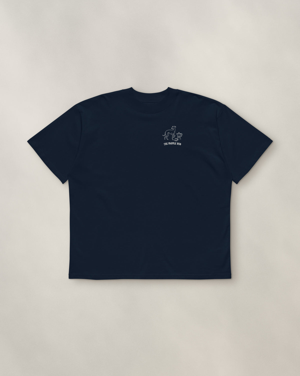 Milano Chapter Tee - Navy, front: the Milano crest on the left chest, 9 cm