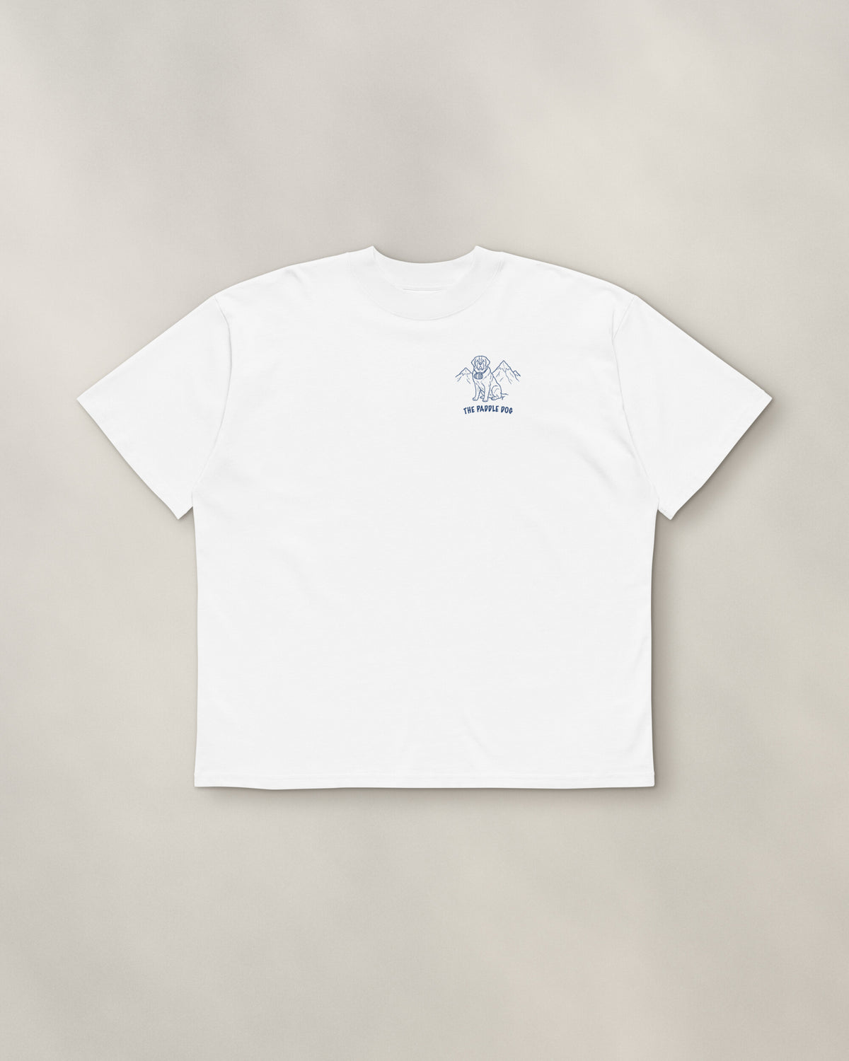 St Moritz Chapter Tee - White, front: the St Moritz crest on the left chest, 9 cm